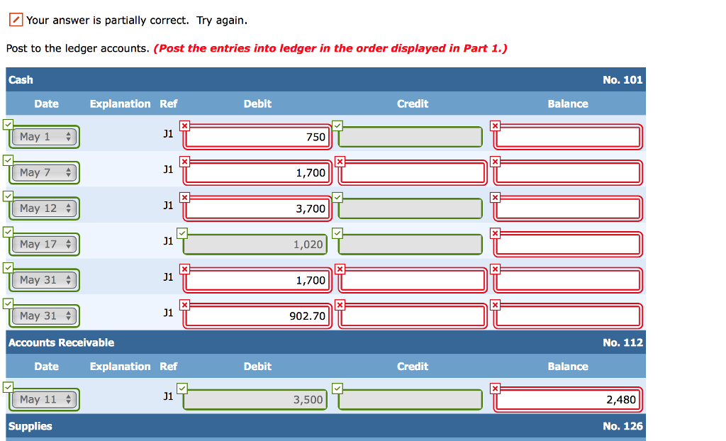 occurred. May 1 Stockholders invested $22,500 cash in exchange for common stock.