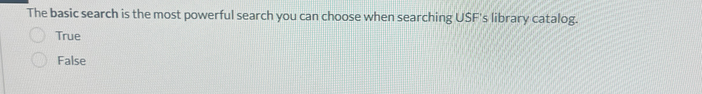  The basic search is the most powerful search you can choose