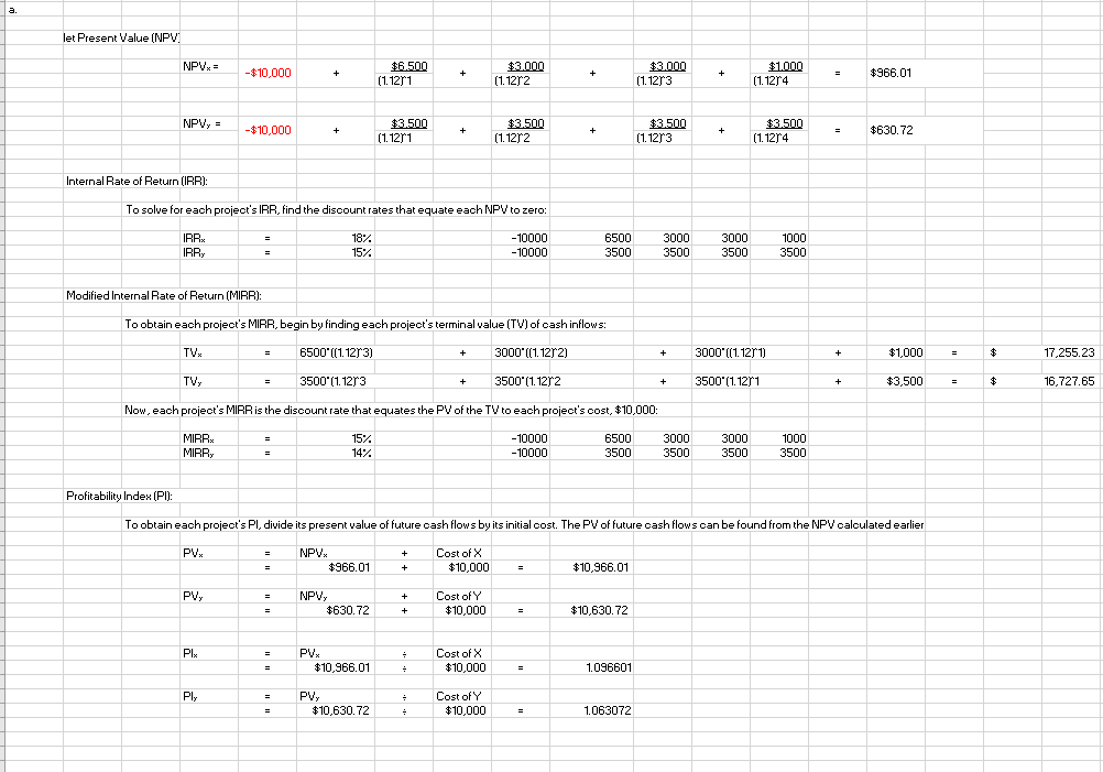 Given Which project or projects should be accepted if they are independent?
