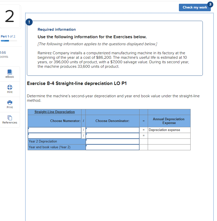  3 Check my work 2 ! Required information Part 1 of