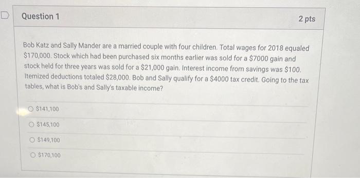  please help me solve it Bob Katz and Sally Mander are