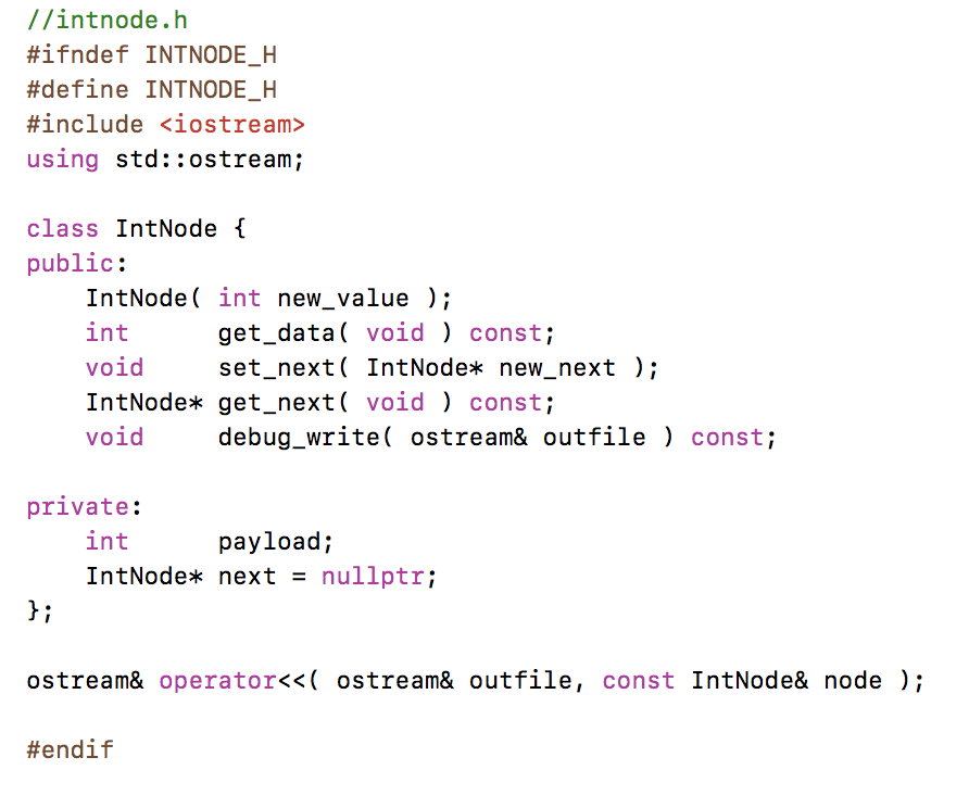 void ) const; bool add_front( int newData ); int remove_front(int& oldData );