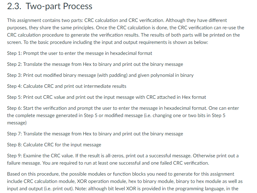 Check (CRC) The pdf version of this description is here 1. Introduction