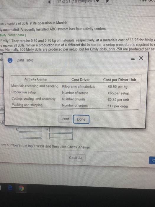 pts 4 17 of 21 (18 complete) HW Score: 58 9396, 20