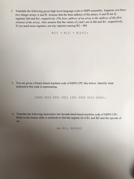 Assembly Language (30 pts +30 pts+ 20 pts + 20 pts) Examine