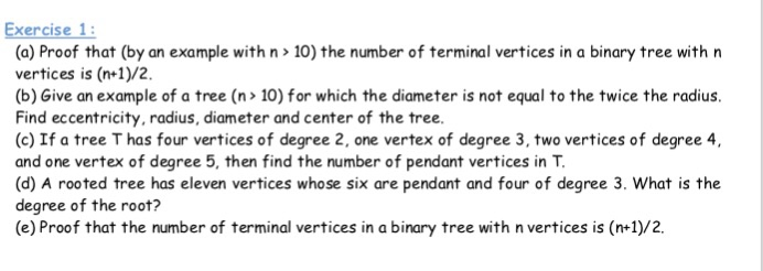  Exercise 1 (a) Proof that (by an example with10) the number