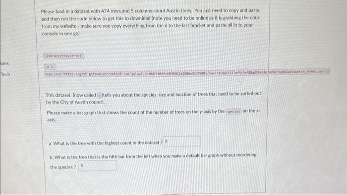 is this correct? due rstudio Please load in a dataset with 474