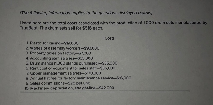 Formula calculated in 5) above, calculate the following assuming TrucBeat produces and