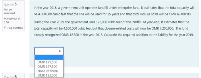  plz solve Q 5 & 7 Question 5 Not yet answered