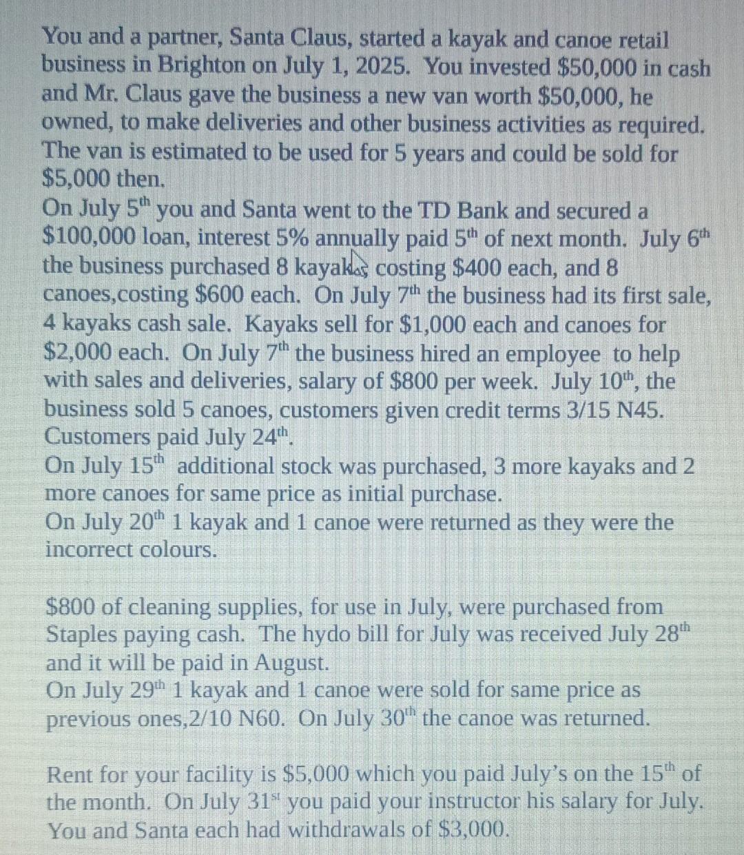  Prepare with the GAAP method Prepare trial balance You and a