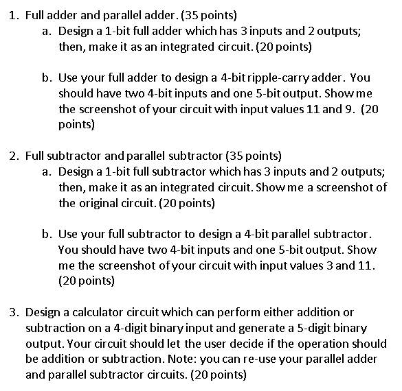 Please show the corresponding truth table and function for each question. Also