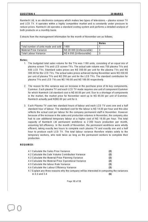 Namtech Ltd, is an electronics company which makes two types of