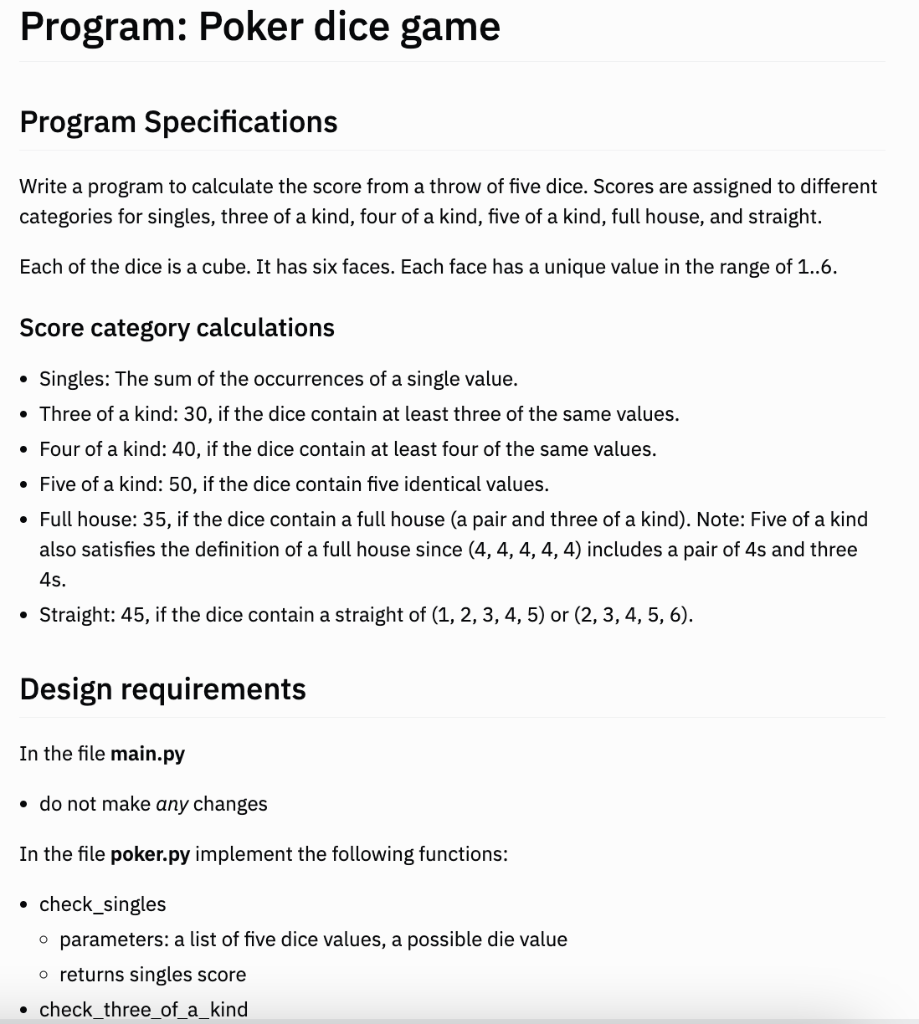 need help finishing this code in python. I started a portion Score