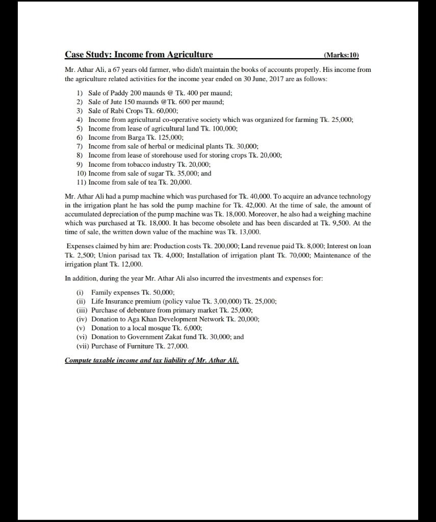 please handwriting or excel file slove this math Case Studv: Income