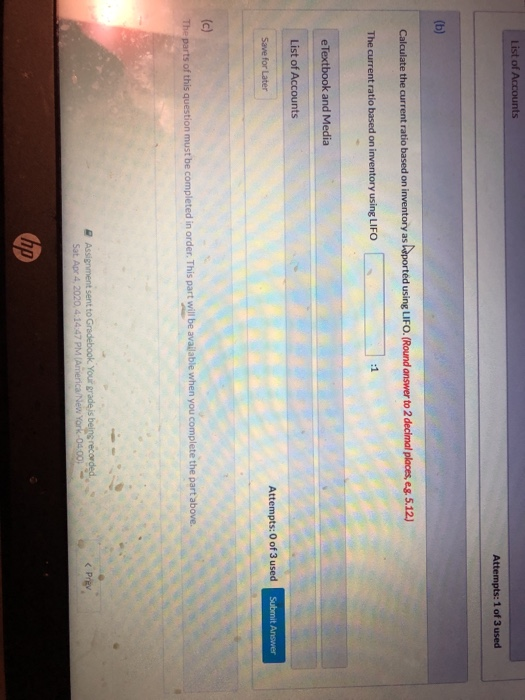 using LIFO 0332) Assignments > Chapter 06 Homework Assignment (Graded) Chapter 06