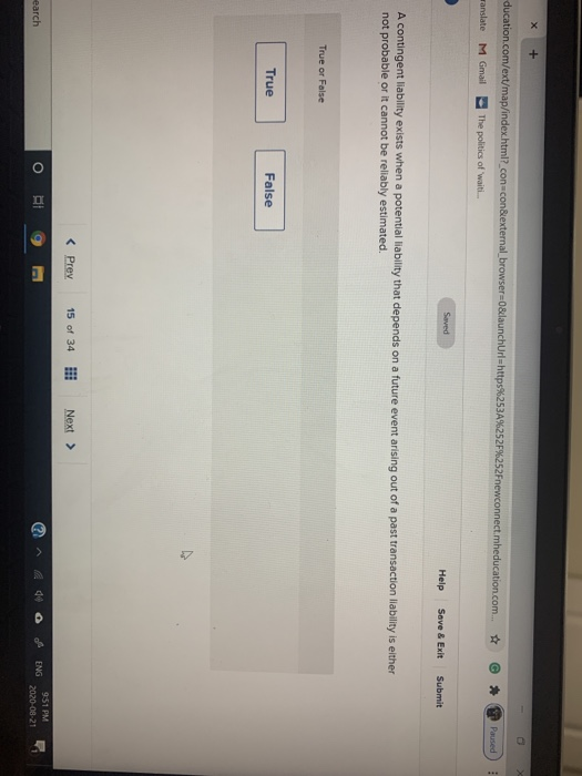  ducation.com/ext/map/index.html?_con=con&external_browser=0&launchurl=https%253A%252F%252Fnewconnect.mheducation.com... * Paused ranslate M Gmail The politics of waiti.. Help