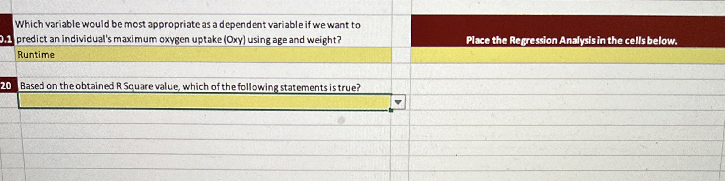  Which variable would be most appropriate as a dependent variable if