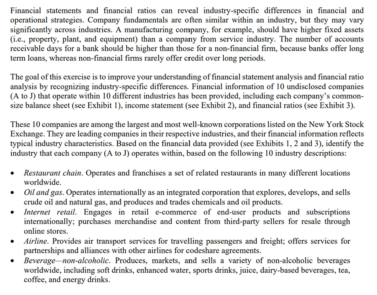Based on the financial data provided (see Exhibits 1, 2 and 3),