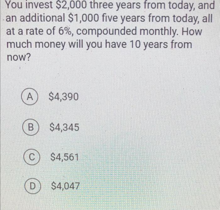 interest of 0.5% per month. What will be the value of a