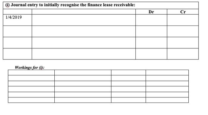 their accountant has gone on extended stress leave. The lease details, for