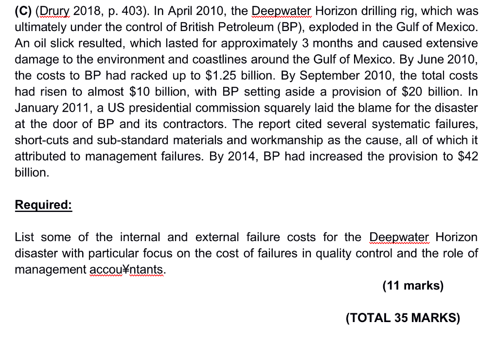 appropriate tool to integrate non-financial performance measures. (12 marks) (B) Discuss the