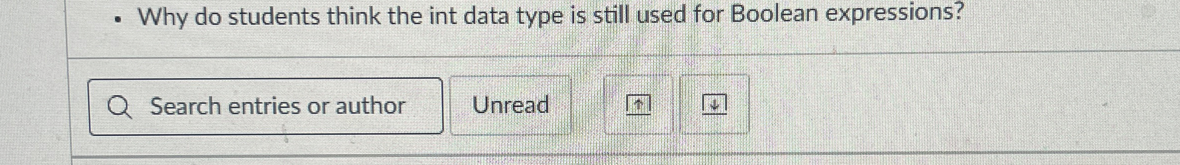  Why do students think the int data type is still used