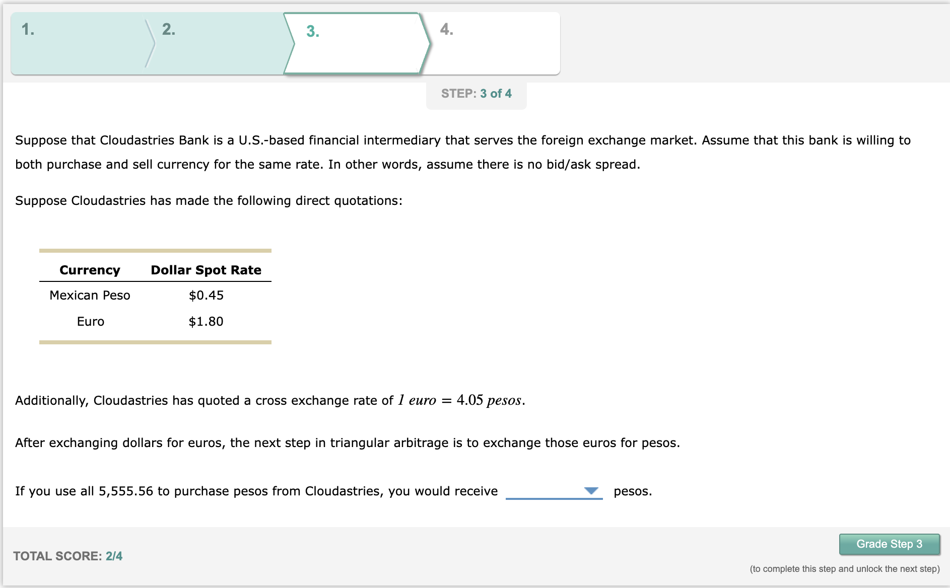  Suppose that Cloudastries Bank is a U.S.-based financial intermediary that serves