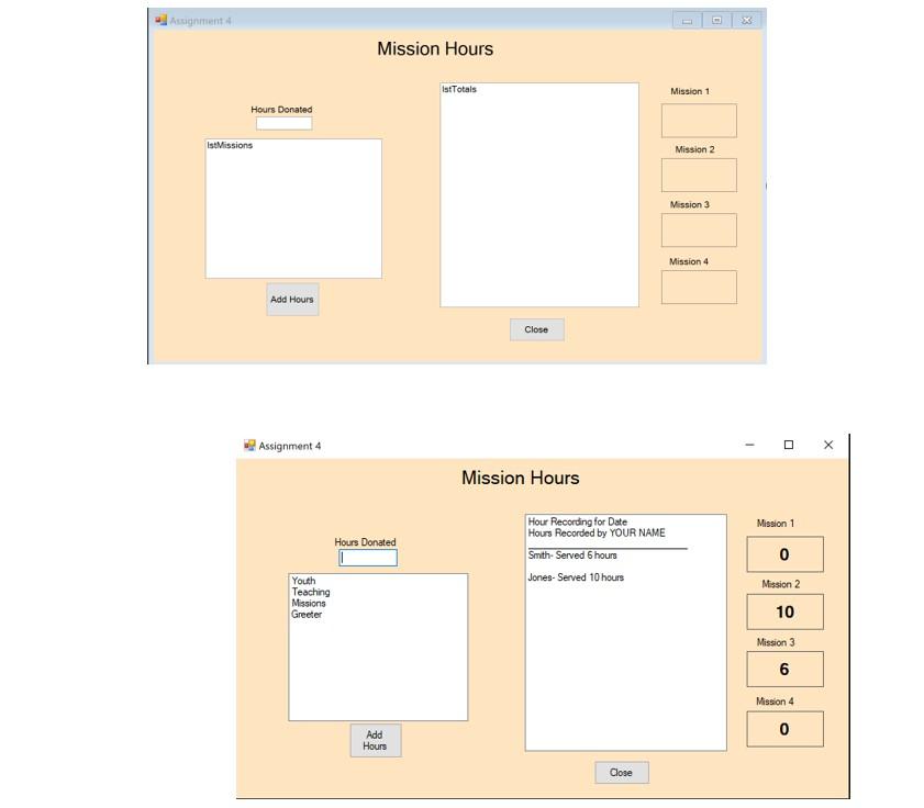 This application should be designed using Windows Form App (.NET Framework). Please