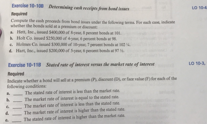  Please do all of these, thanks Exercise 10-10B Required Compute the