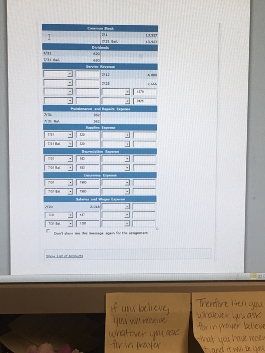 Billed customers $4,880 for cleaning services. 18 Paid $1,83 cash on amount