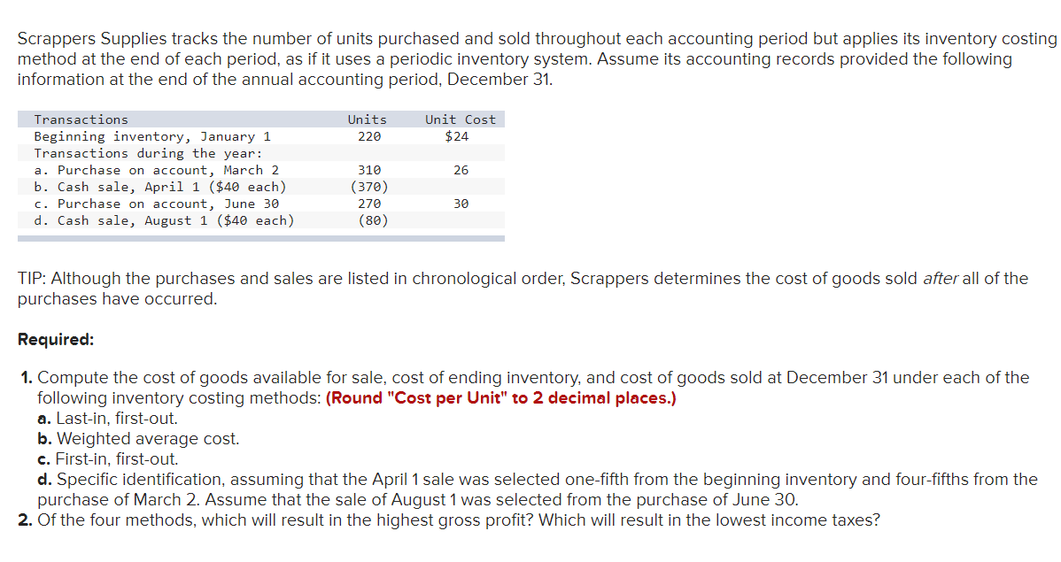  If possible, please elaborate more on Specific Identification (Part D) and