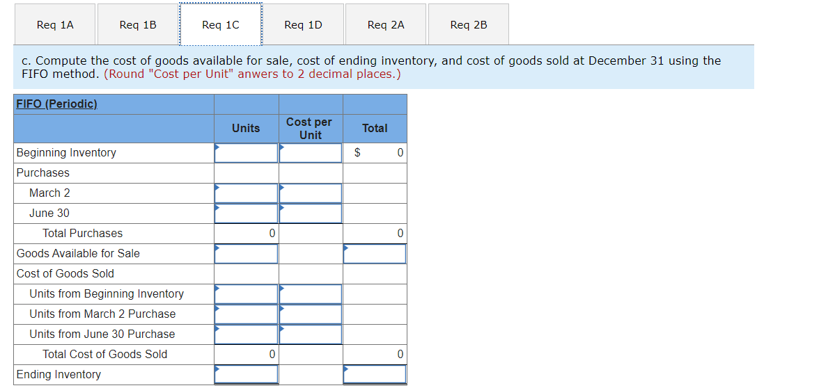 at the end of each period, as if it uses a periodic