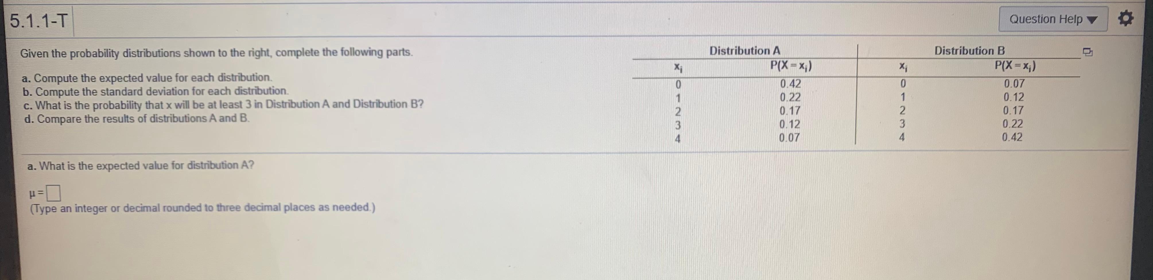 6 parts to this individual question; The second, third, fourth, fifth and