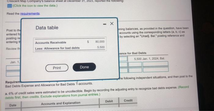 help me please! understand its long but its easy just tideous! Crescent