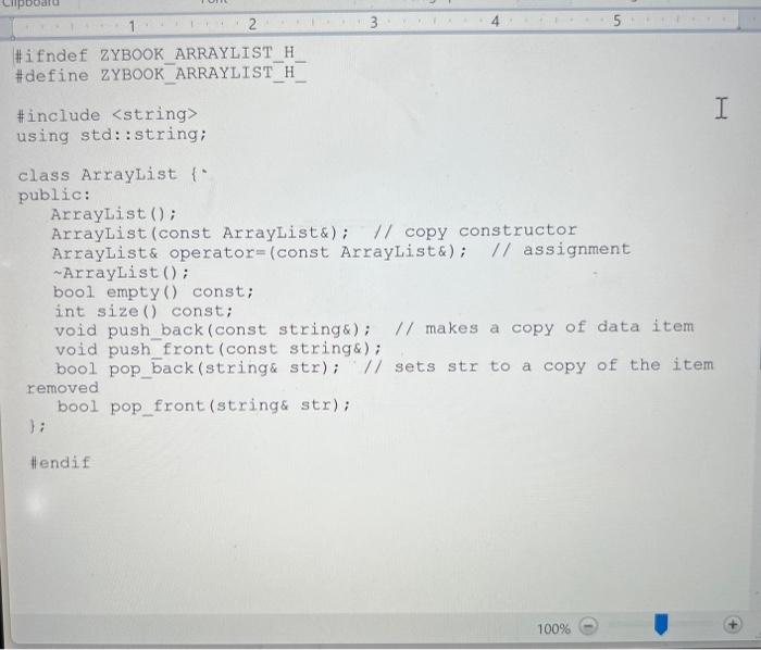 way to implement the List ADT, implement an ArrayList class with some