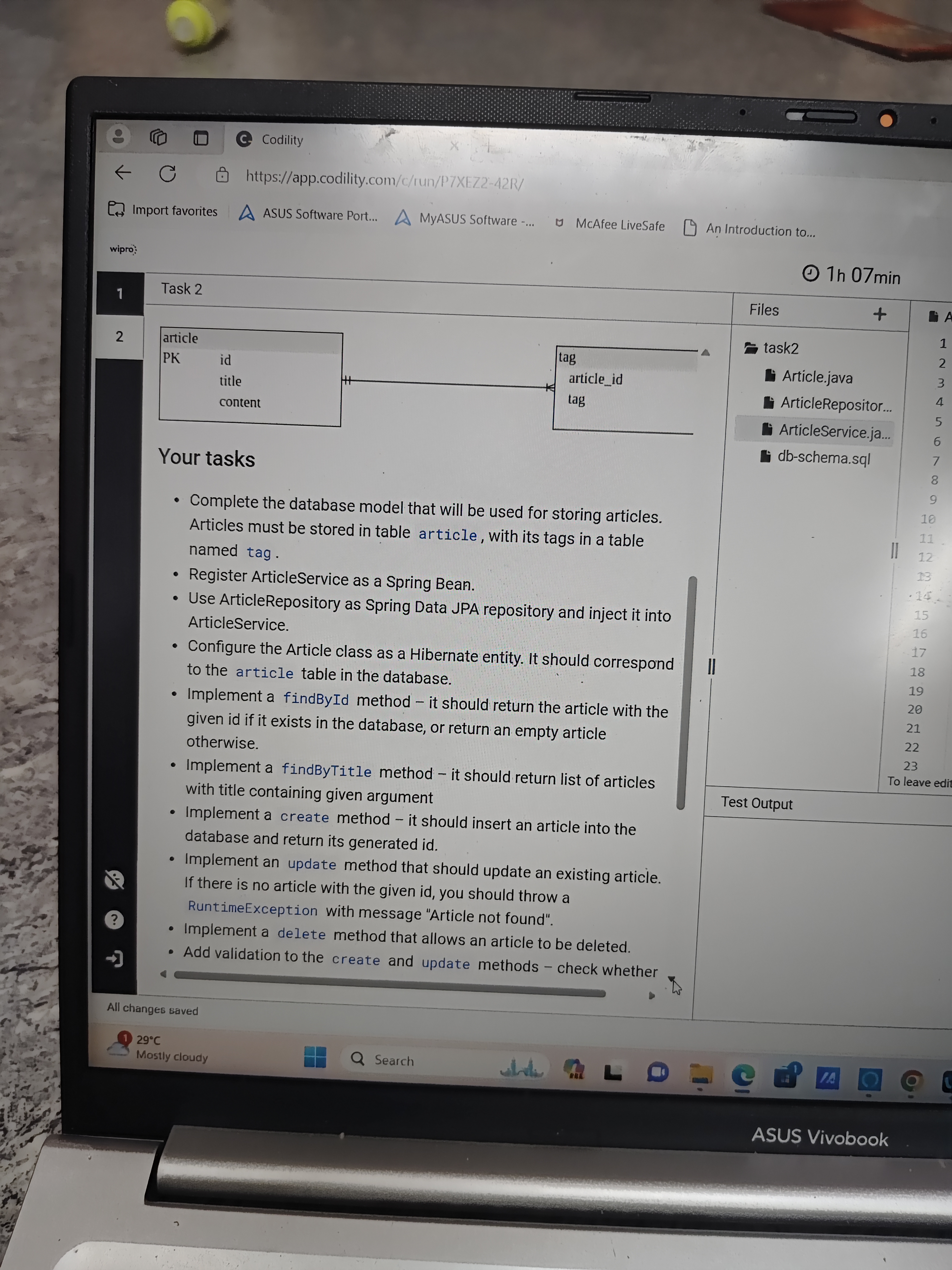  You are given a spring boot application ( version 2 .