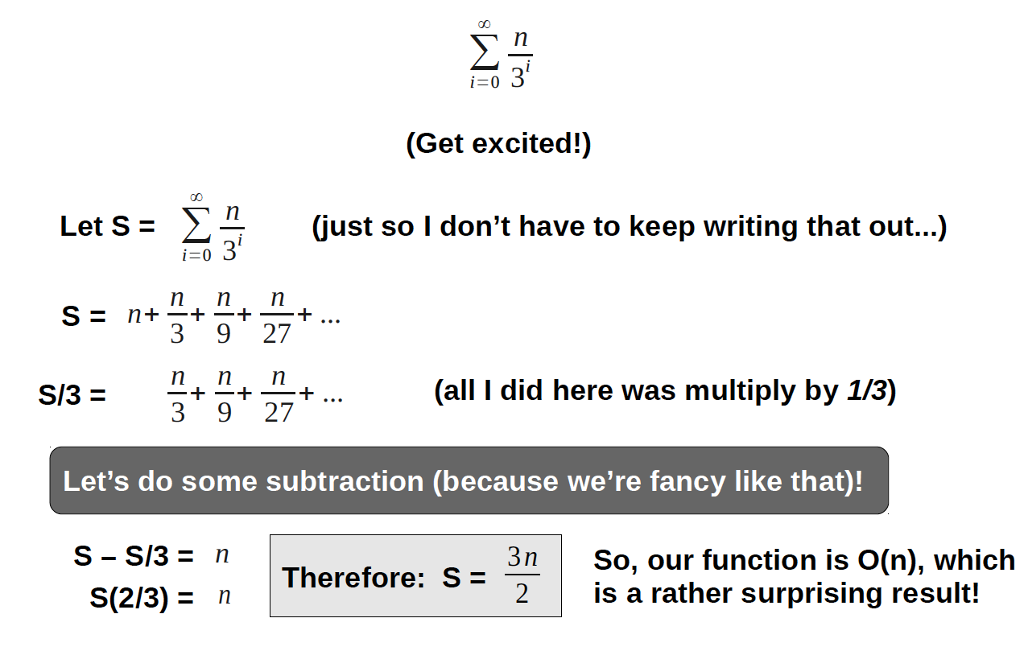 to solve the following geometric sum. Notice that 500 the upper bound