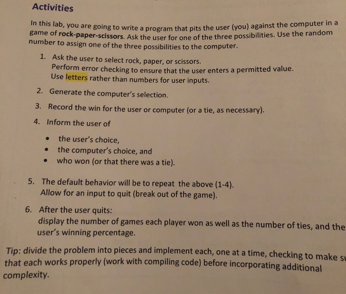  C PROGRAMMING CODE! INTRO LEVEL CODE! Activities In this lab, you