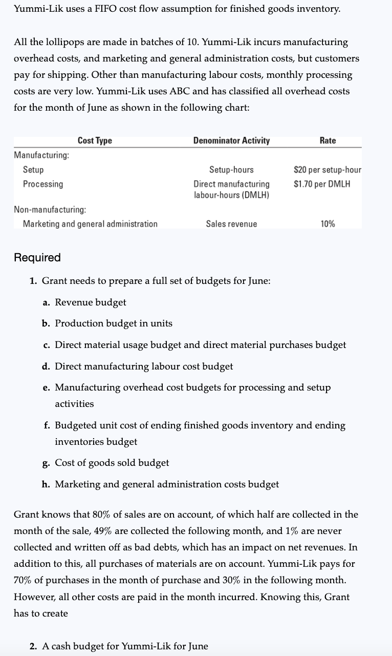 from a-h, I need answer to part 2 and 3. Please answer