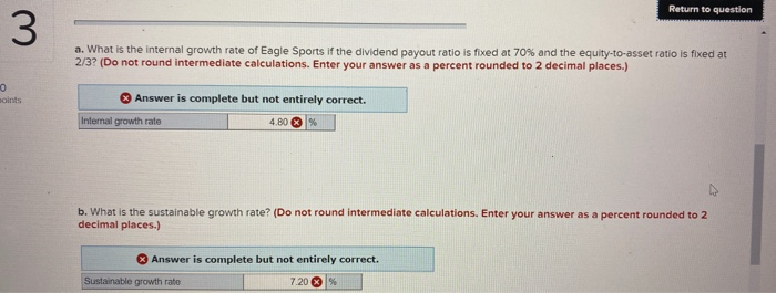 completion. Return to question Eagle Sports Supply has the following financial statements.