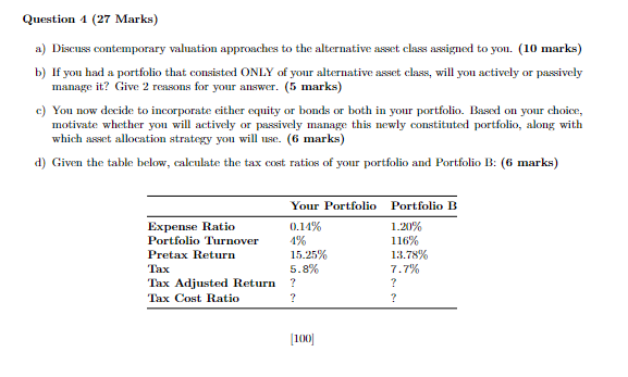  Please answer all questions and show working out please. Question 4