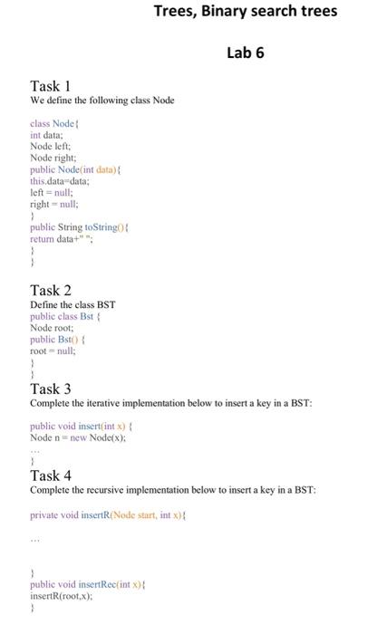 its data structure I need it fast please follow each task in