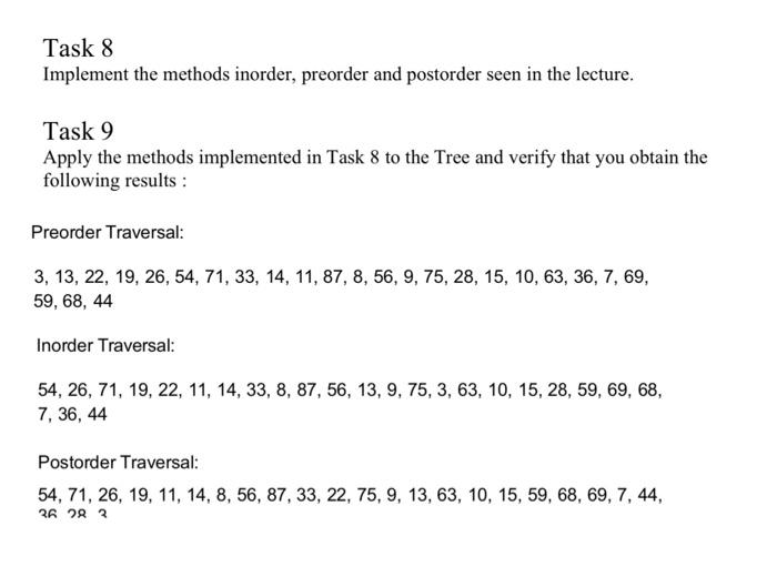 Task 1 We define the following class Node class Nodef int data;