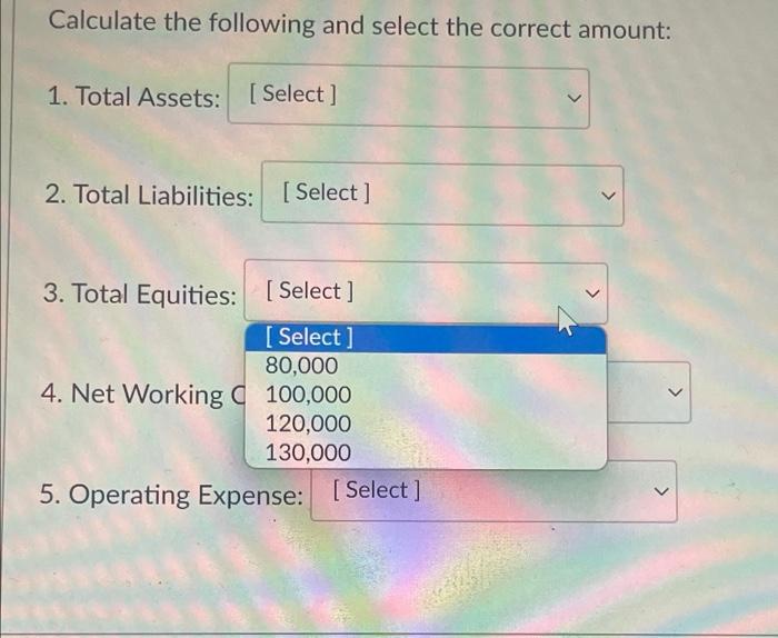 Expense 10,000 Interest Expense 10,000 Salaries Expense 20,000 Retained Earnings 50,000 Common