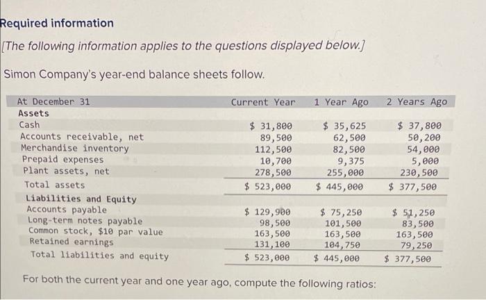 can i get some help on this please Required information (The following