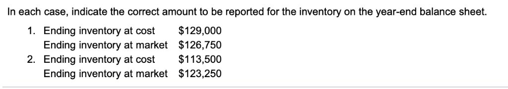 Q) Q) In each case, indicate the correct amount to be reported