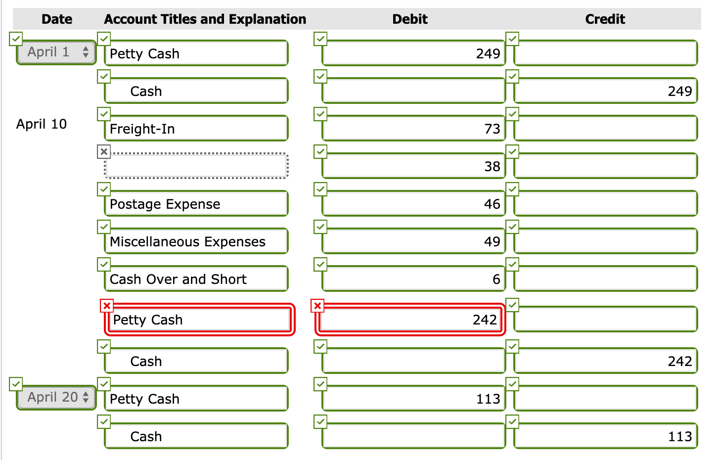 decided to establish a petty cash fund to help ensure internal control