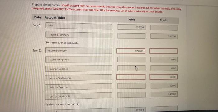 31, 2024. The following information has been taken from the adjusted trial