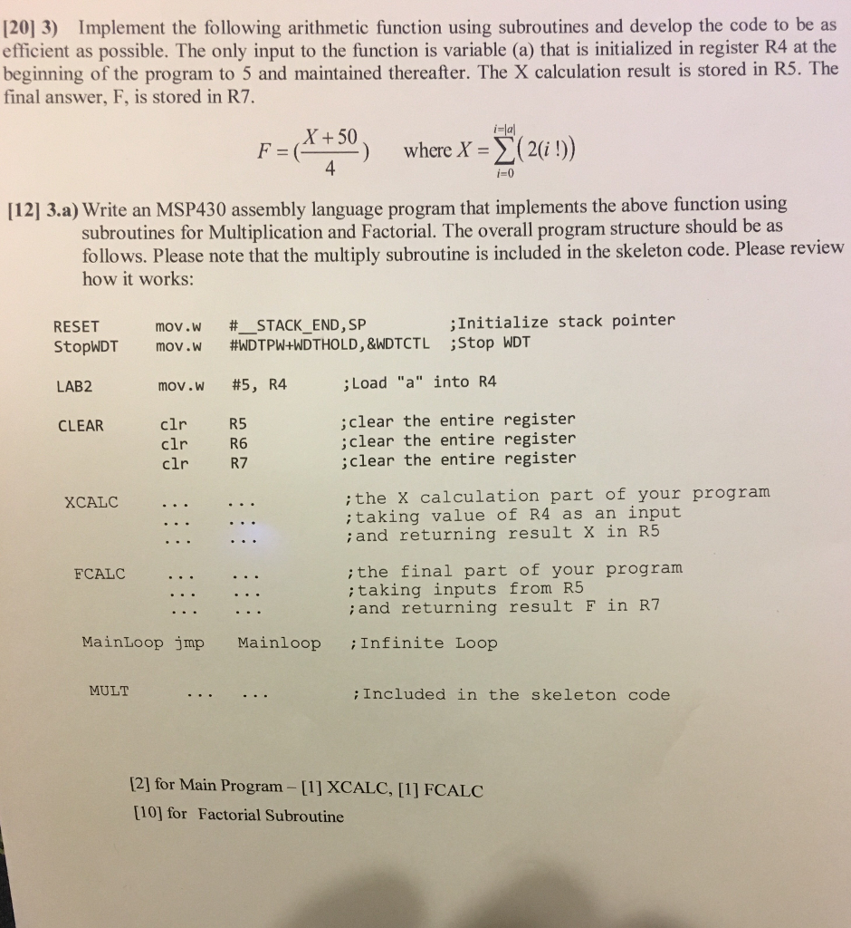 using the MSP430 micro chip and code composer studio to come up