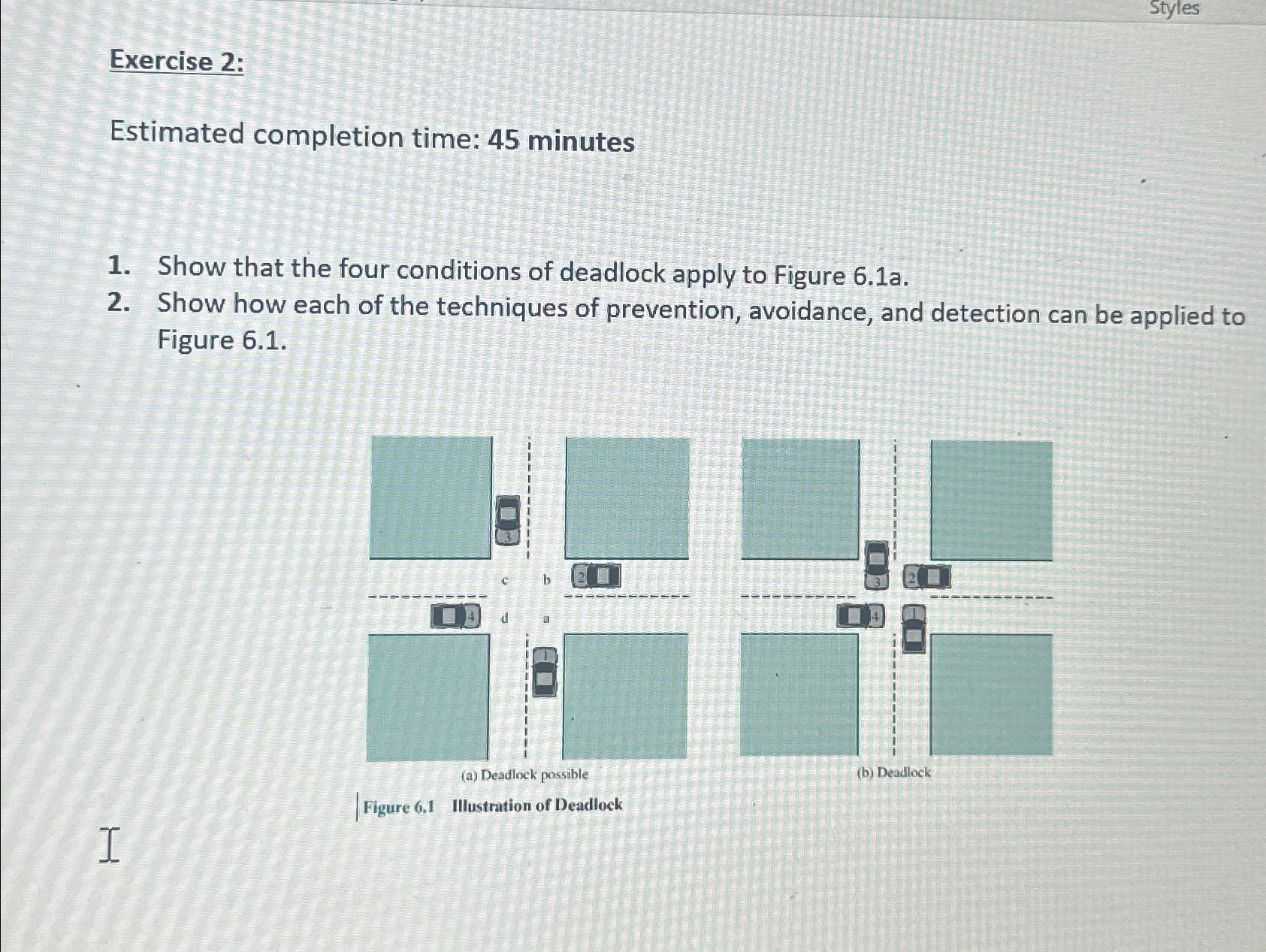  Exercise 2: Estimated completion time: 45 minutes Show that the four